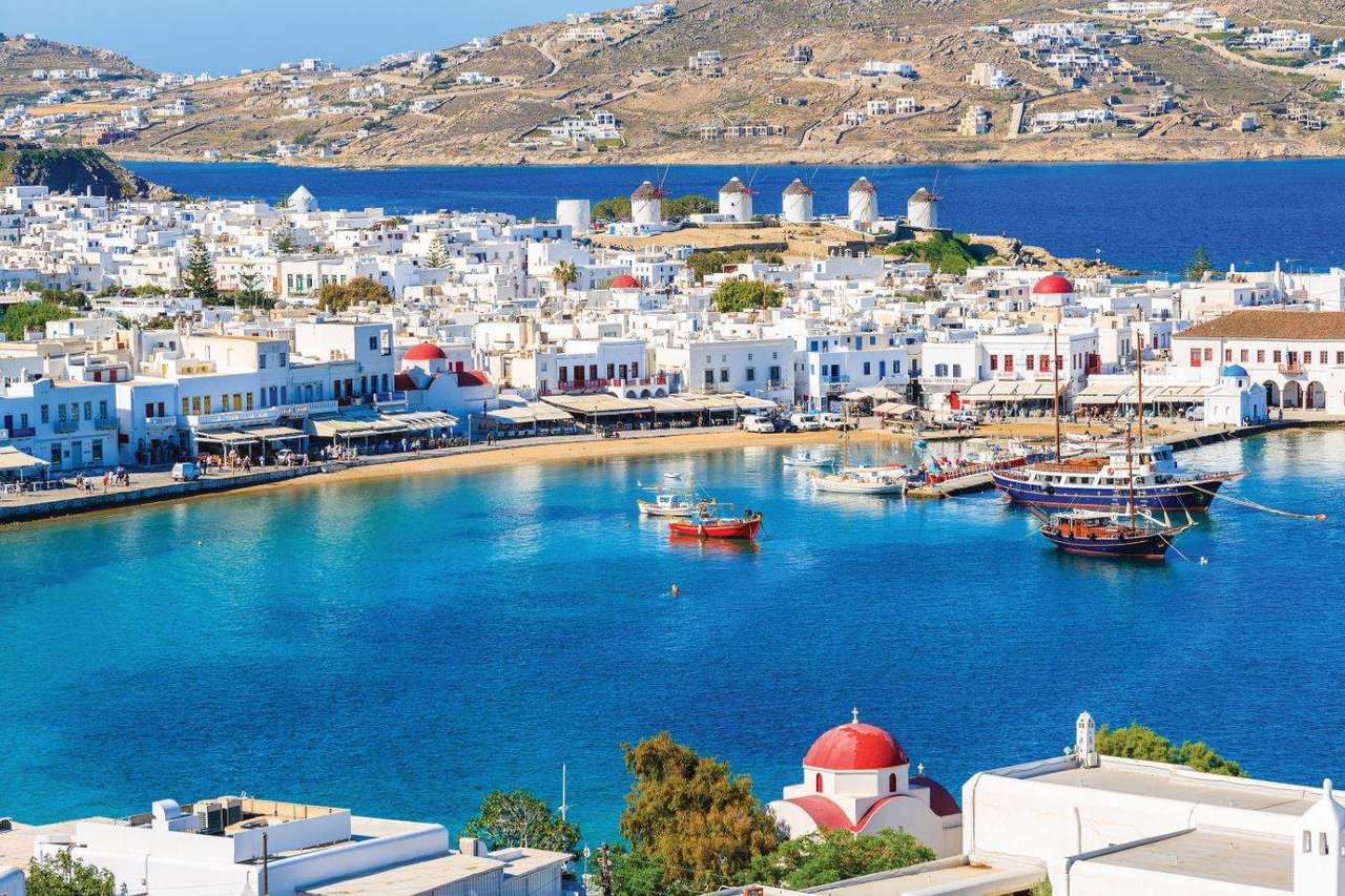 Ilha grega de Míconos puzzle online
