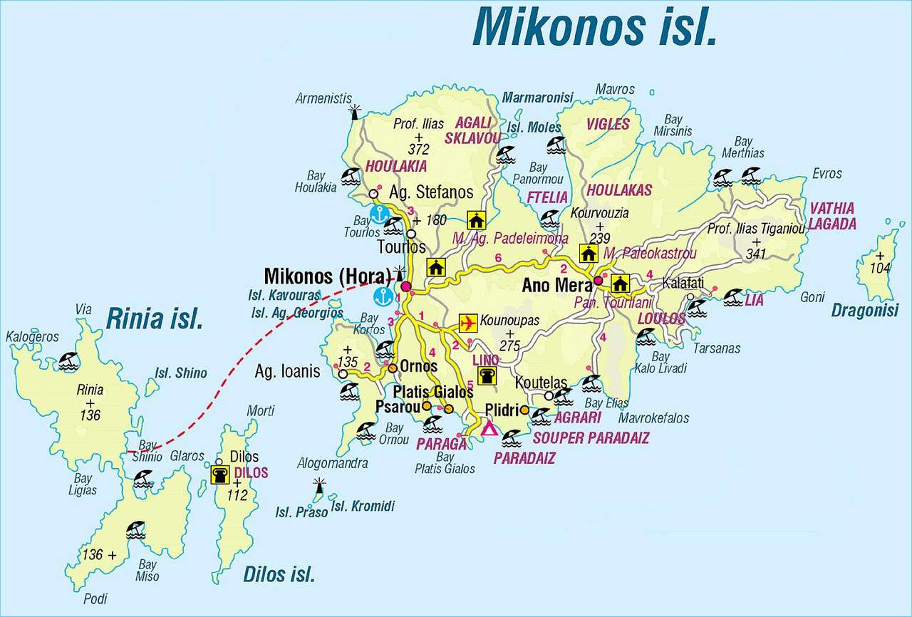 Mykonos görög szigete kirakós online