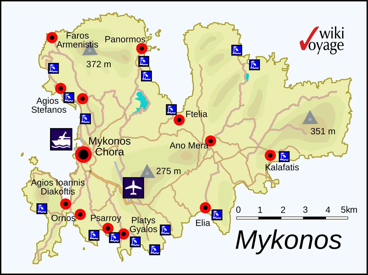 Grieks eiland Mykonos online puzzel