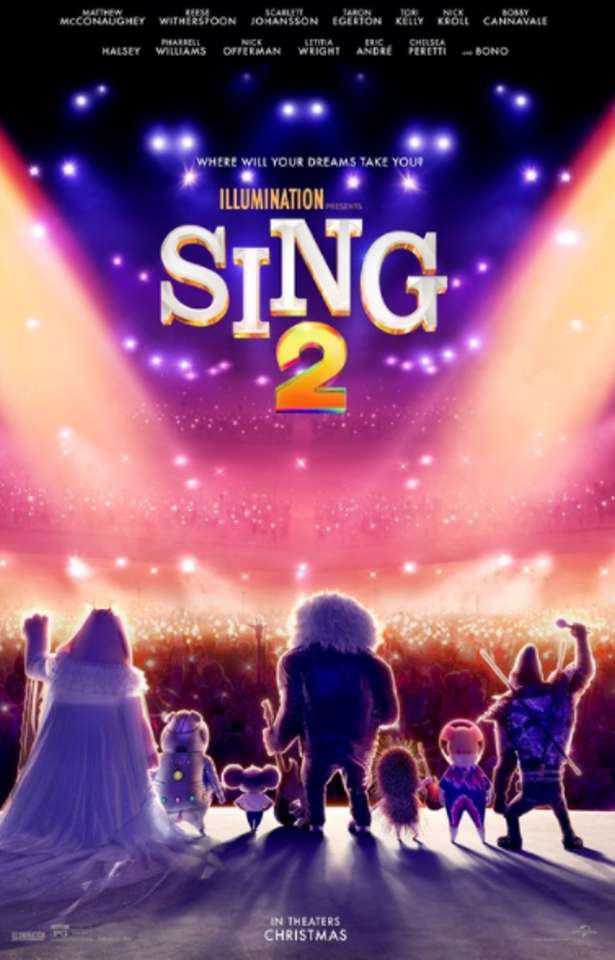 Nový filmový plakát Sing 2 online puzzle