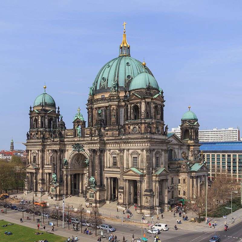 Catedral evangélica en Berlín. rompecabezas en línea