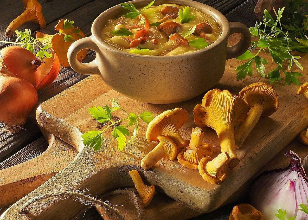 Супа от лисички онлайн пъзел