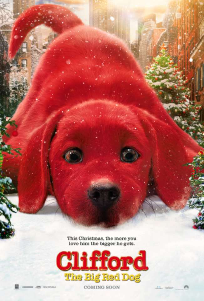Clifford, a nagy vörös kutya ünnepi poszter kirakós online