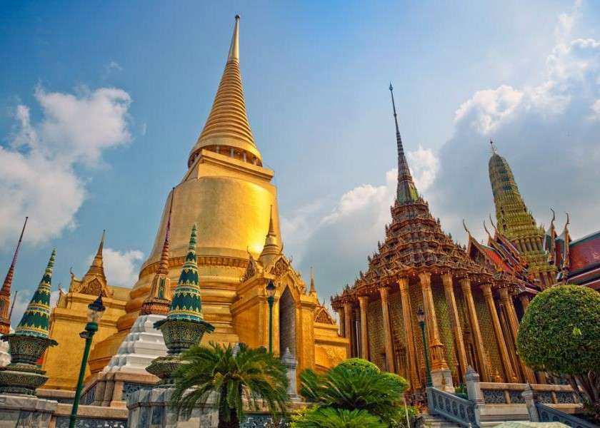 Tempel i Bangkok pussel på nätet