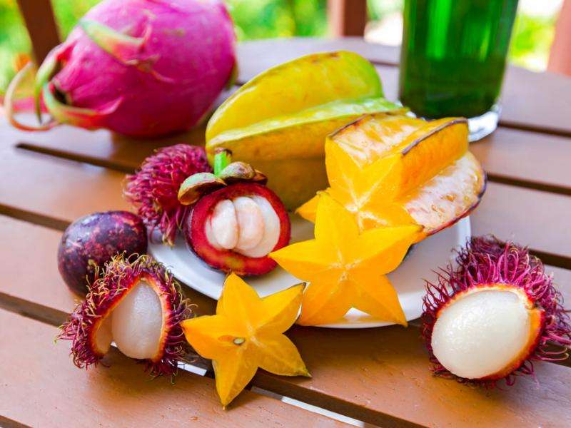 Zdravé exotické ovoce online puzzle