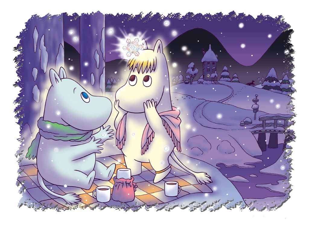 Moomin en hiver puzzle en ligne