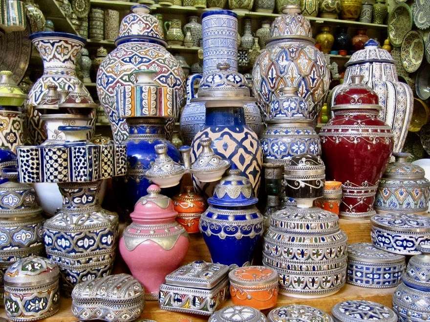 Artesanato típico marroquino quebra-cabeças online