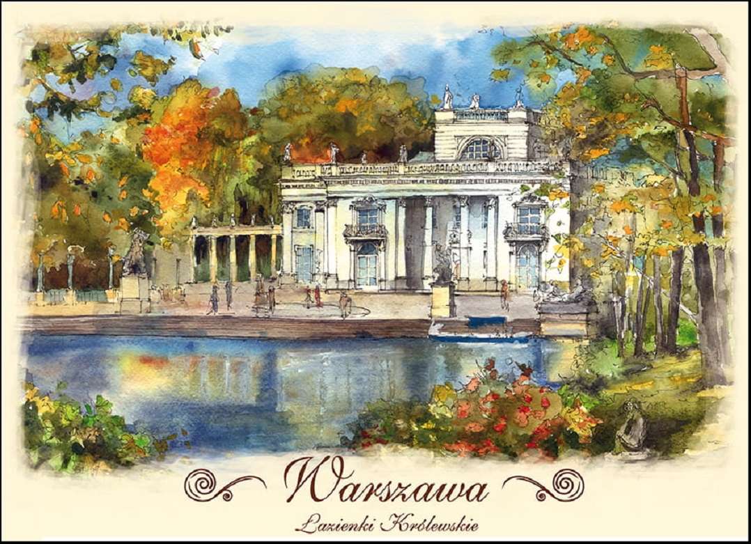 Varsó: Łazienki palota - Lengyelország online puzzle