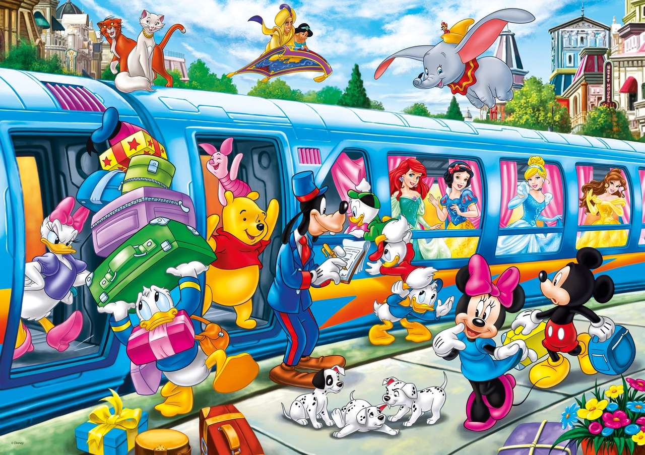 Disney Train jigsaw puzzle online