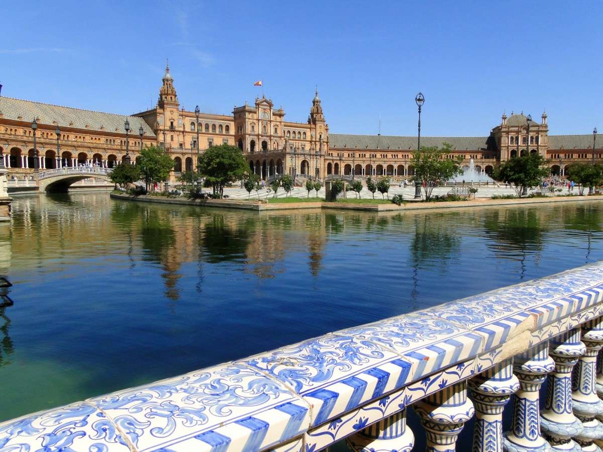 Andalusien - Sevilla - Spanischer Platz Online-Puzzle