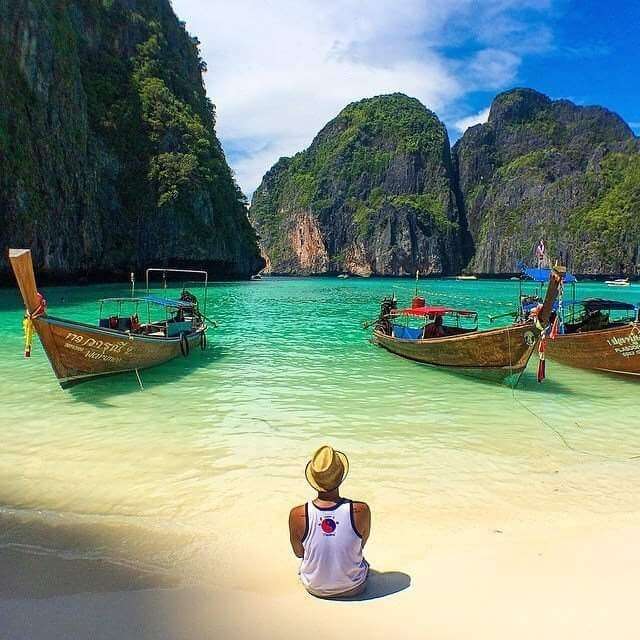 Син плаж в Тайланд онлайн пъзел