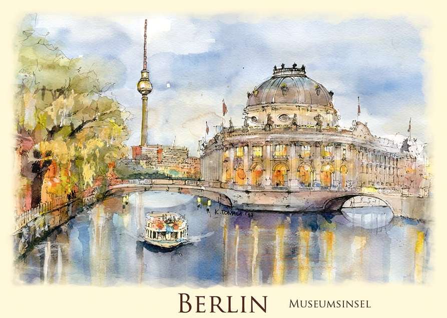 Museum Island on the Spree River in Berlin jigsaw puzzle online