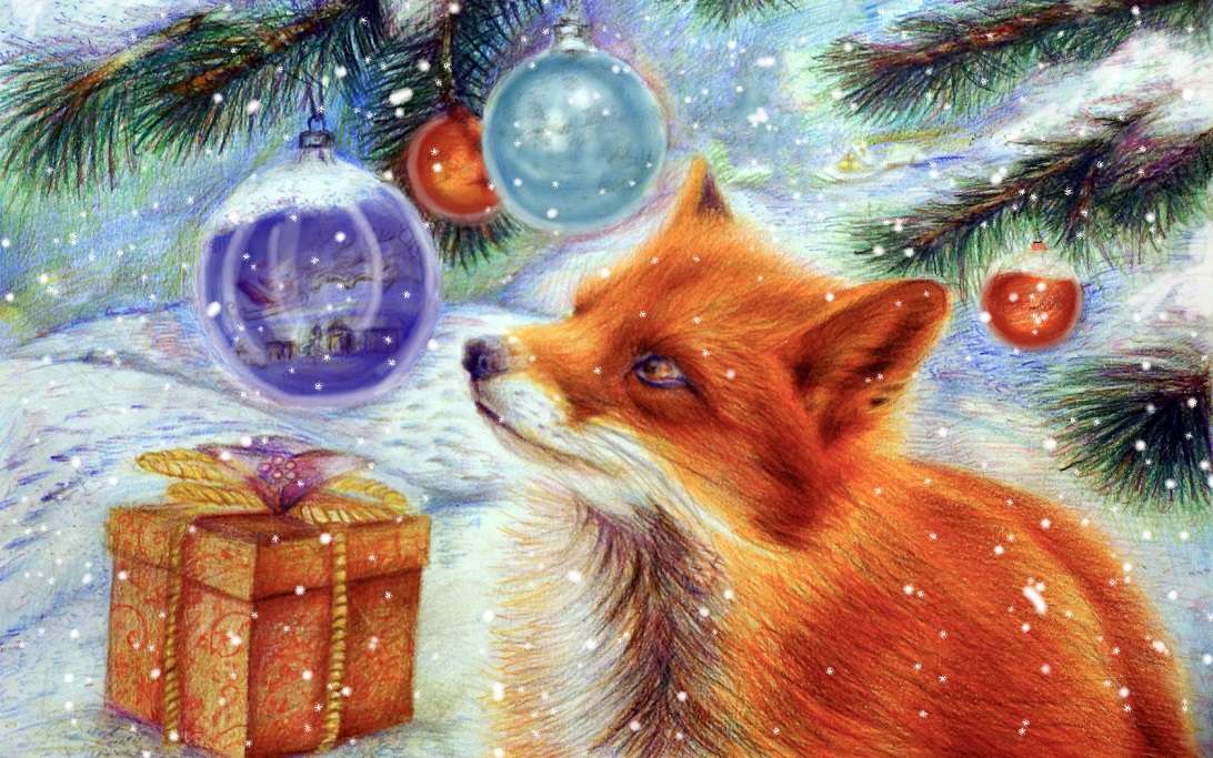 Mr. Fox's Christmas, goupilen Pussel online