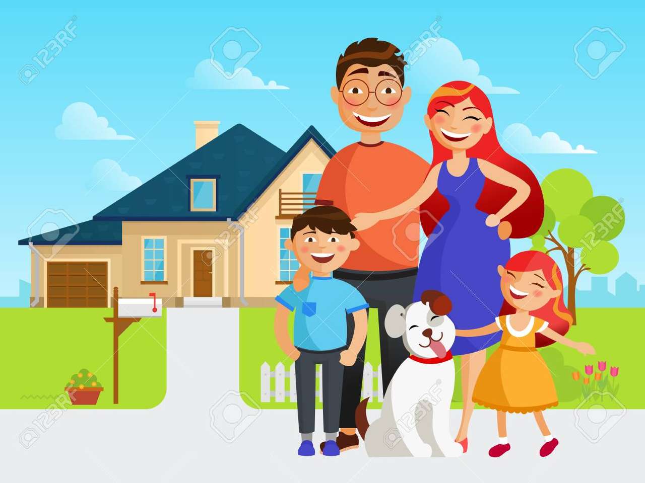 Recht op een huis en gezin online puzzel