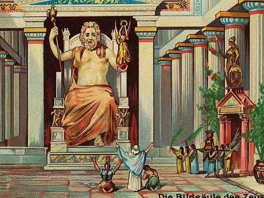 Statuia lui Zeus puzzle online