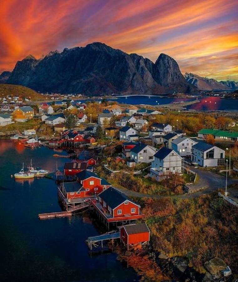Norvège. Lofoten. puzzle en ligne