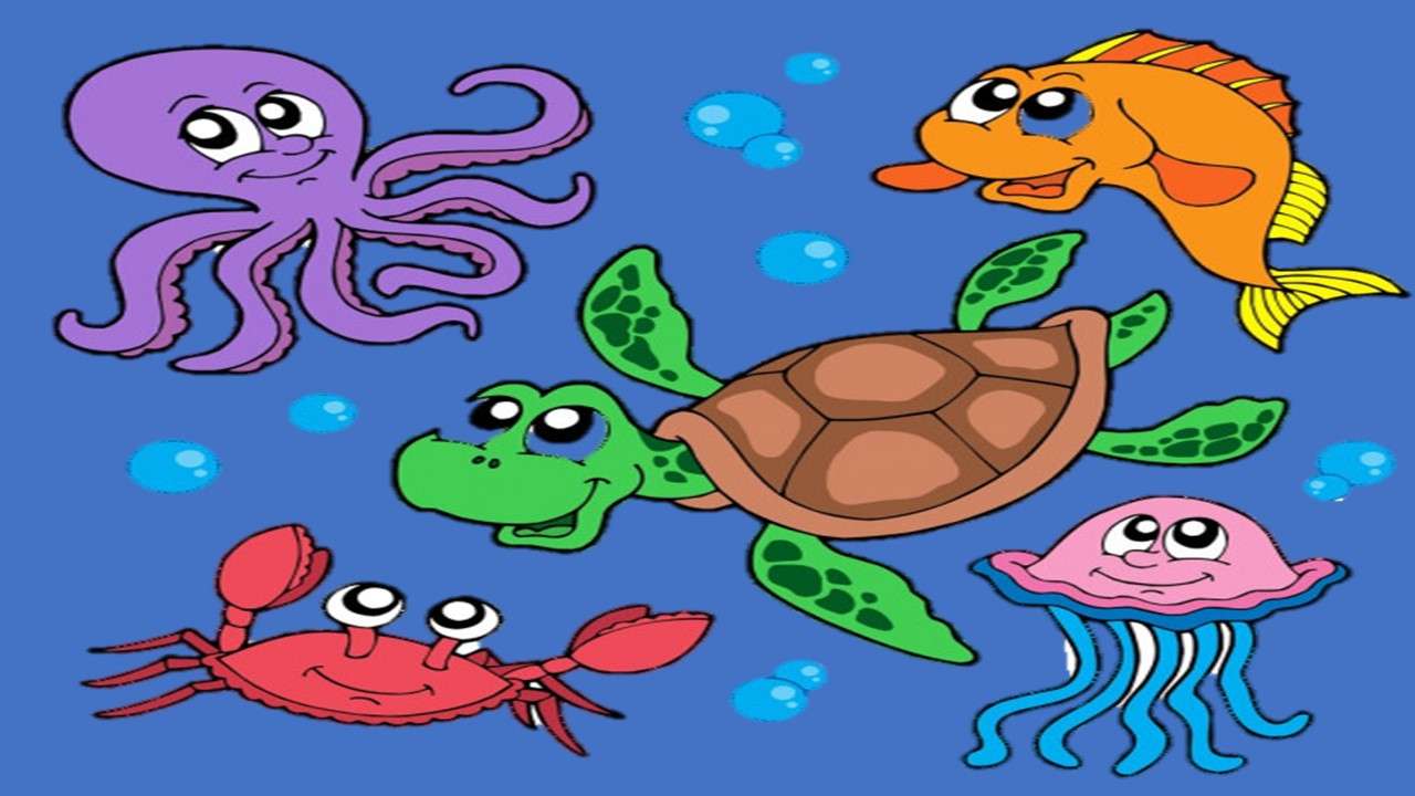 animais marinhos puzzle online