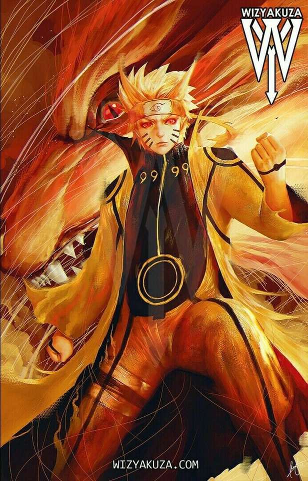 Naruto nine tails rompecabezas en línea