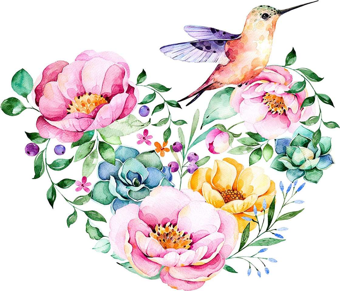 Ik hou van kolibries, deze wonderen van techniek legpuzzel online