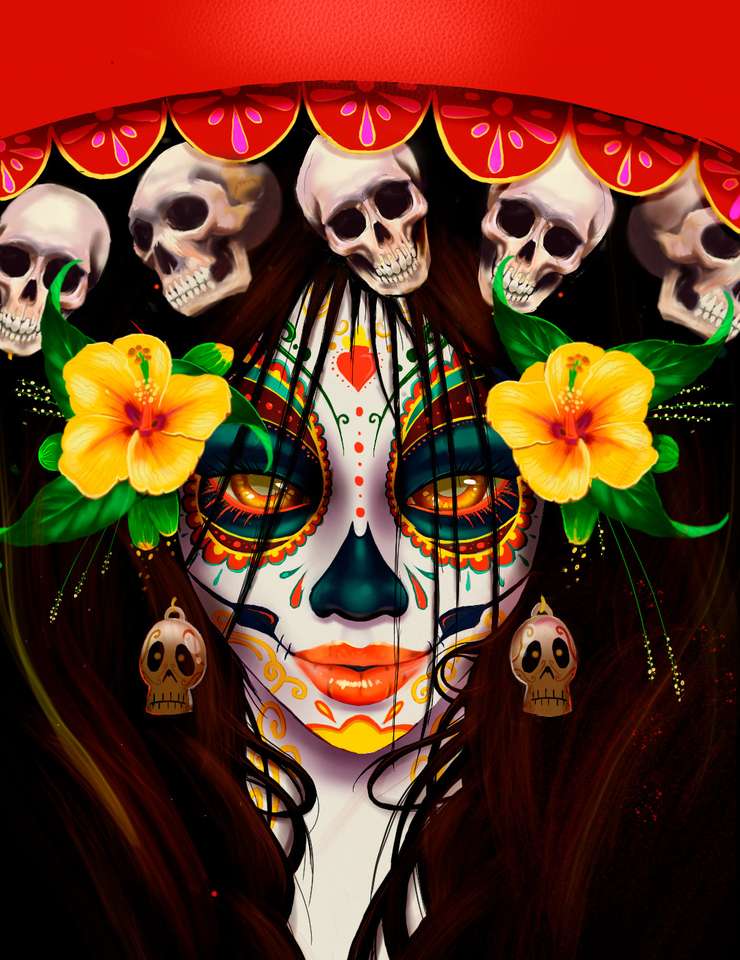 catrina dia dos mortos quebra-cabeças online