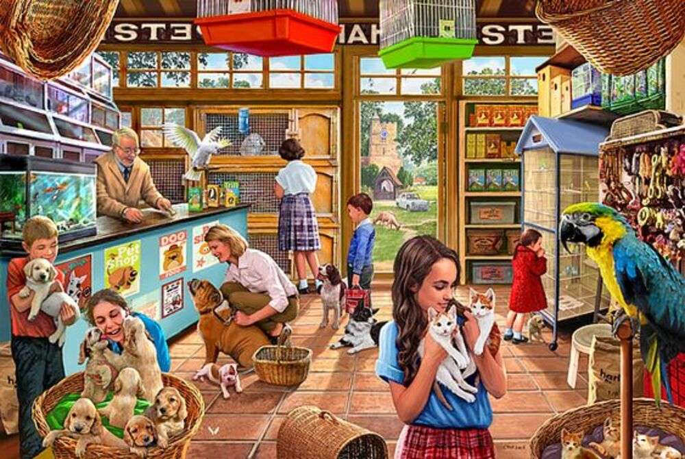 loja de animais puzzle online