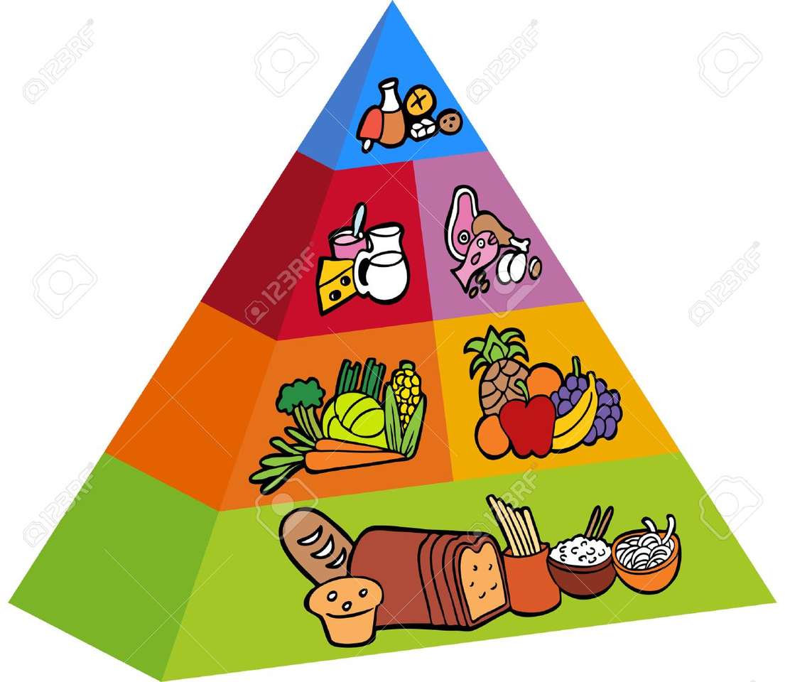 Pirámide alimenticia rompecabezas en línea