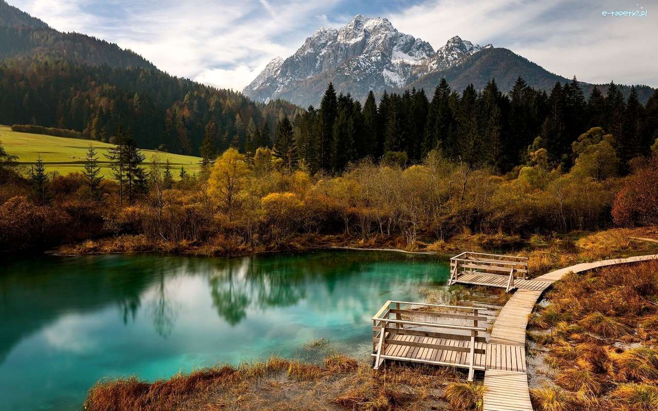 Словения. Резерват през есента онлайн пъзел