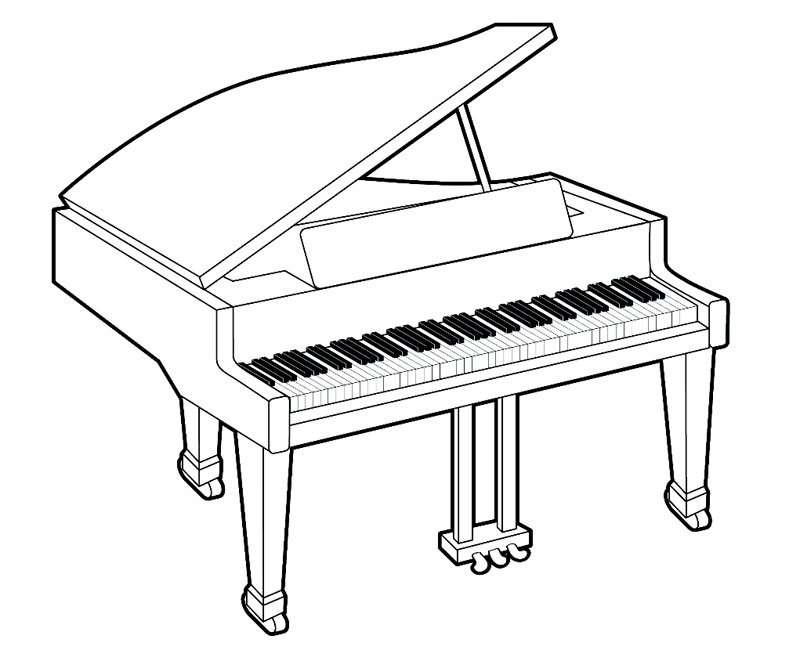 Grand piano jigsaw puzzle online