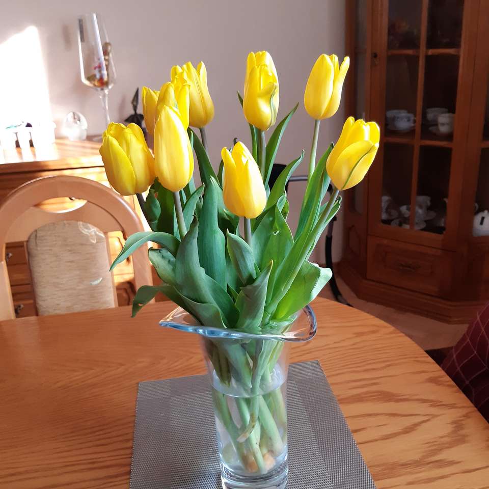 gele tulpen online puzzel