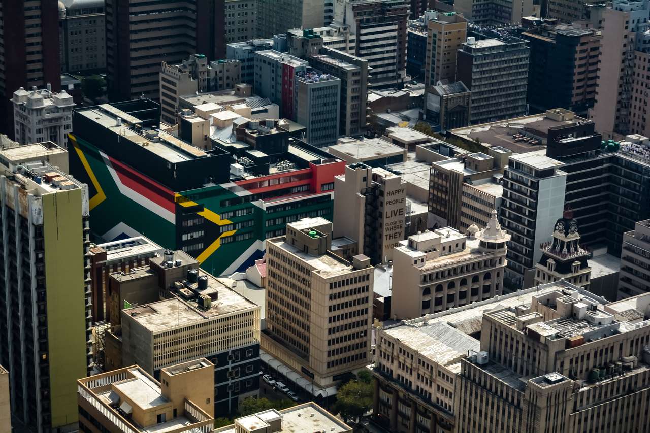 Stadscentrum van Johannesburg, Zuid-Afrika online puzzel
