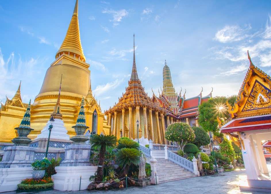 Храми в Бангкоку онлайн пазл