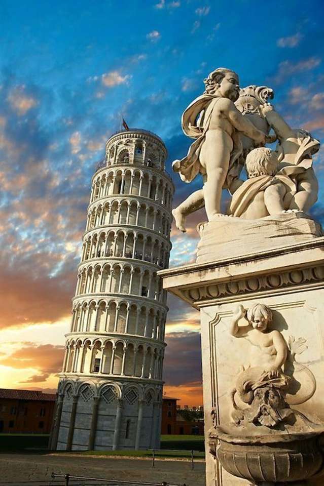 Turm von Pisa Online-Puzzle