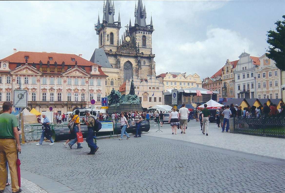 Régi piac Prágában kirakós online