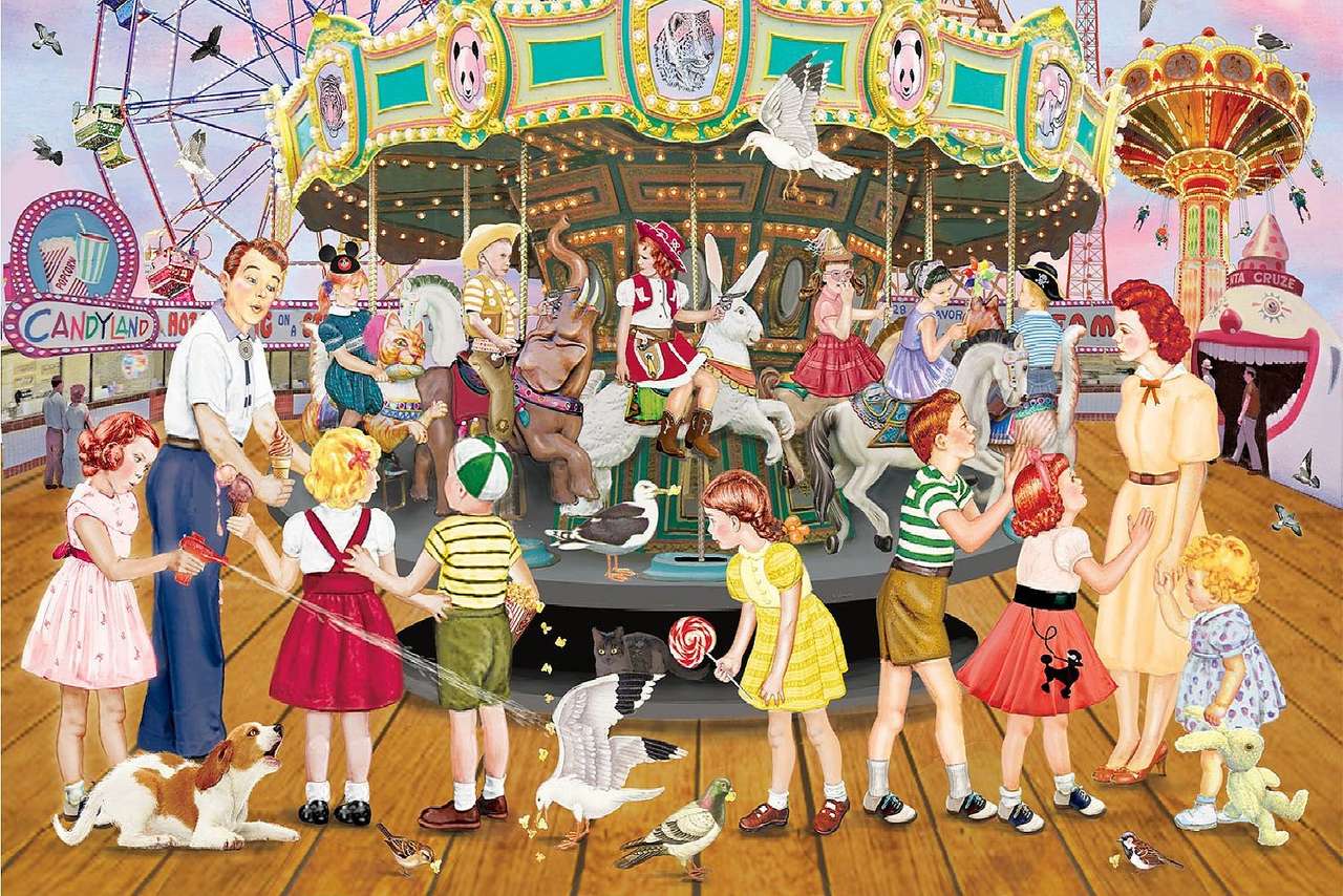 Carousel party Online-Puzzle