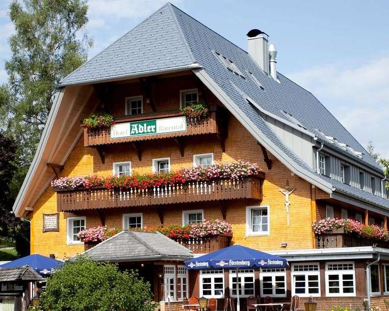 Hotel in the mountains- Germany jigsaw puzzle online