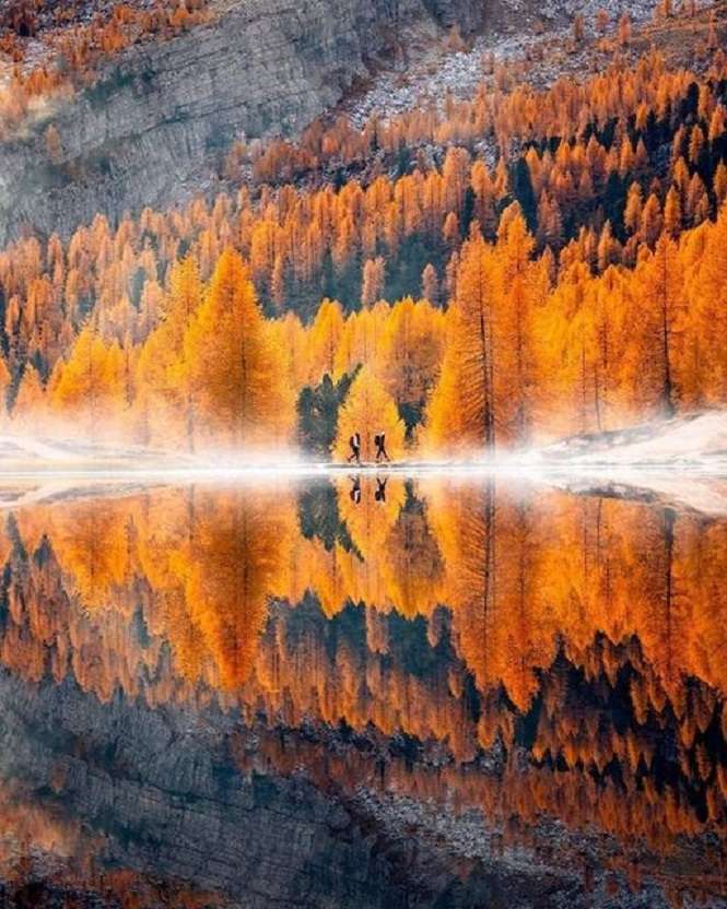 Outono nas Dolomitas. quebra-cabeças online