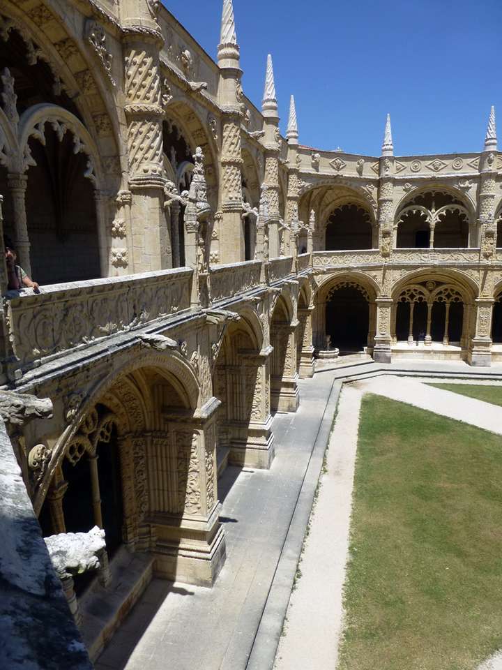 cortile del Monastero dos Jerónimos, Lisbona puzzle online