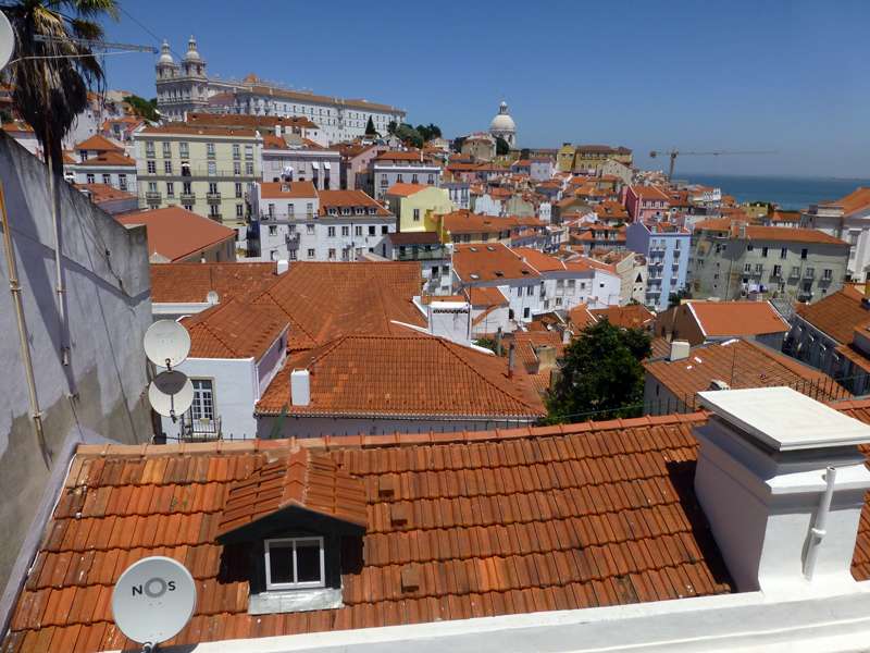 De daken van Lissabon legpuzzel online