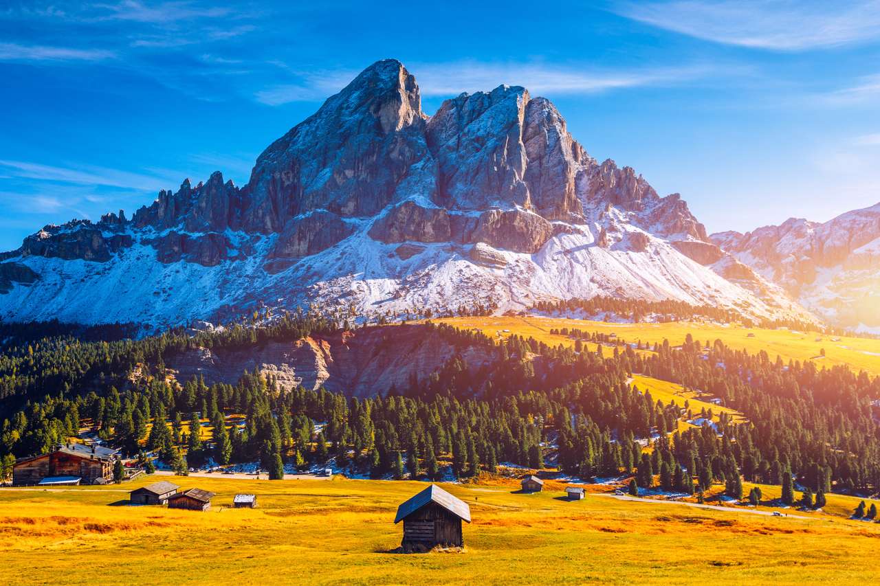 Prachtig uitzicht op de berg Peitlerkofel online puzzel