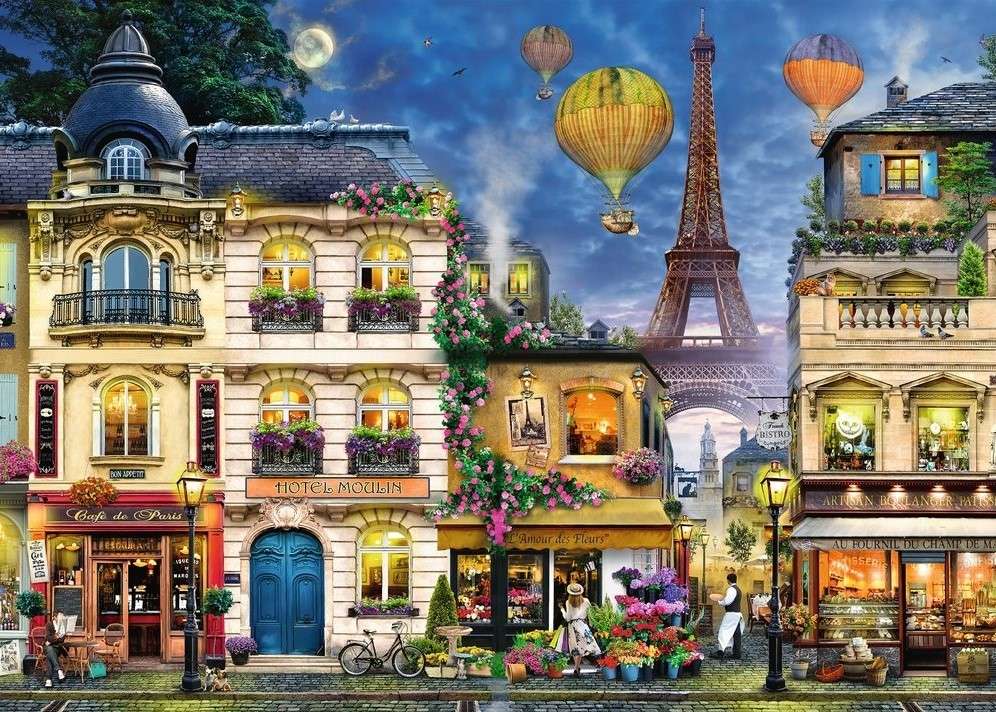 Paris anteriormente puzzle online