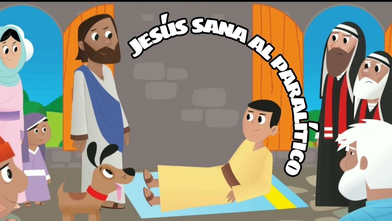 Ježíš uzdravuje ochrnutý skládačky online