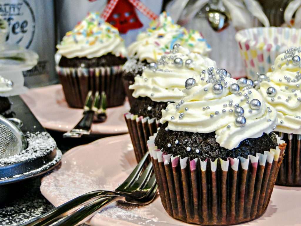 Muffins σοκολάτας με κρέμα μασκαρπόνε παζλ online