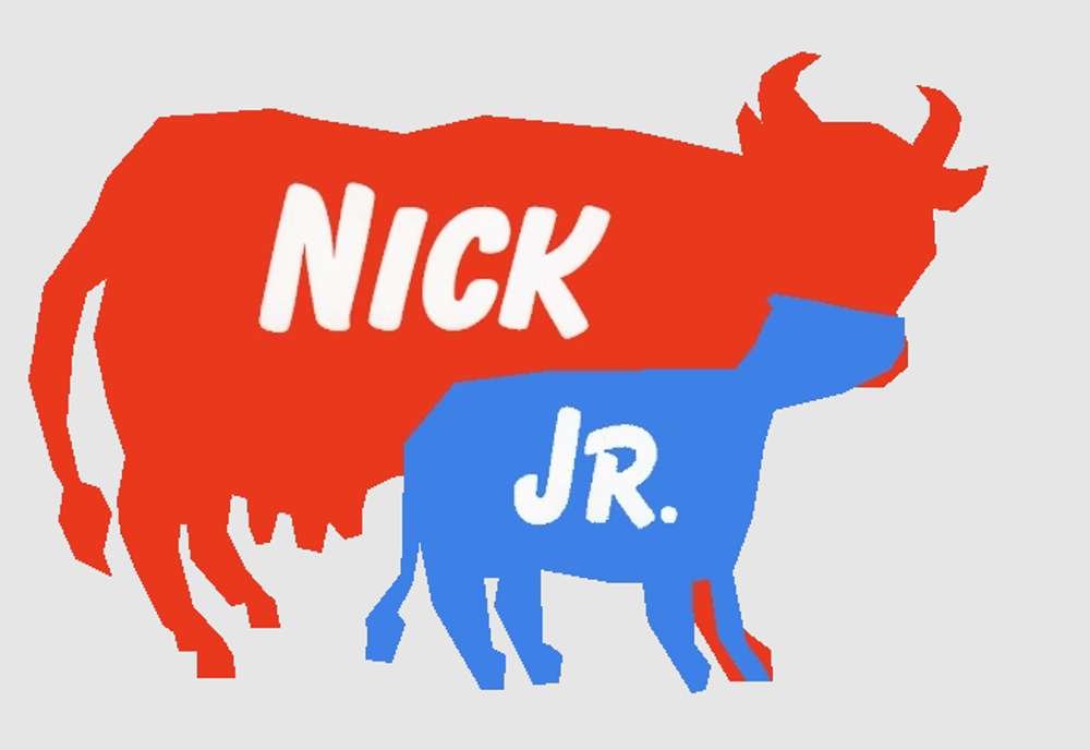 Nick Jr. Cows-Logo Puzzlespiel online