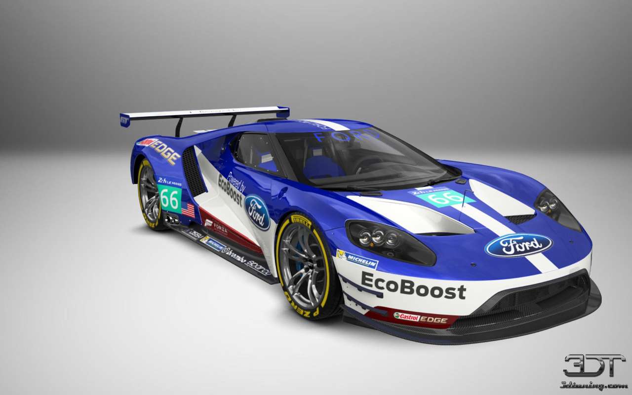 Ford GT 2th le mans typ Pussel online