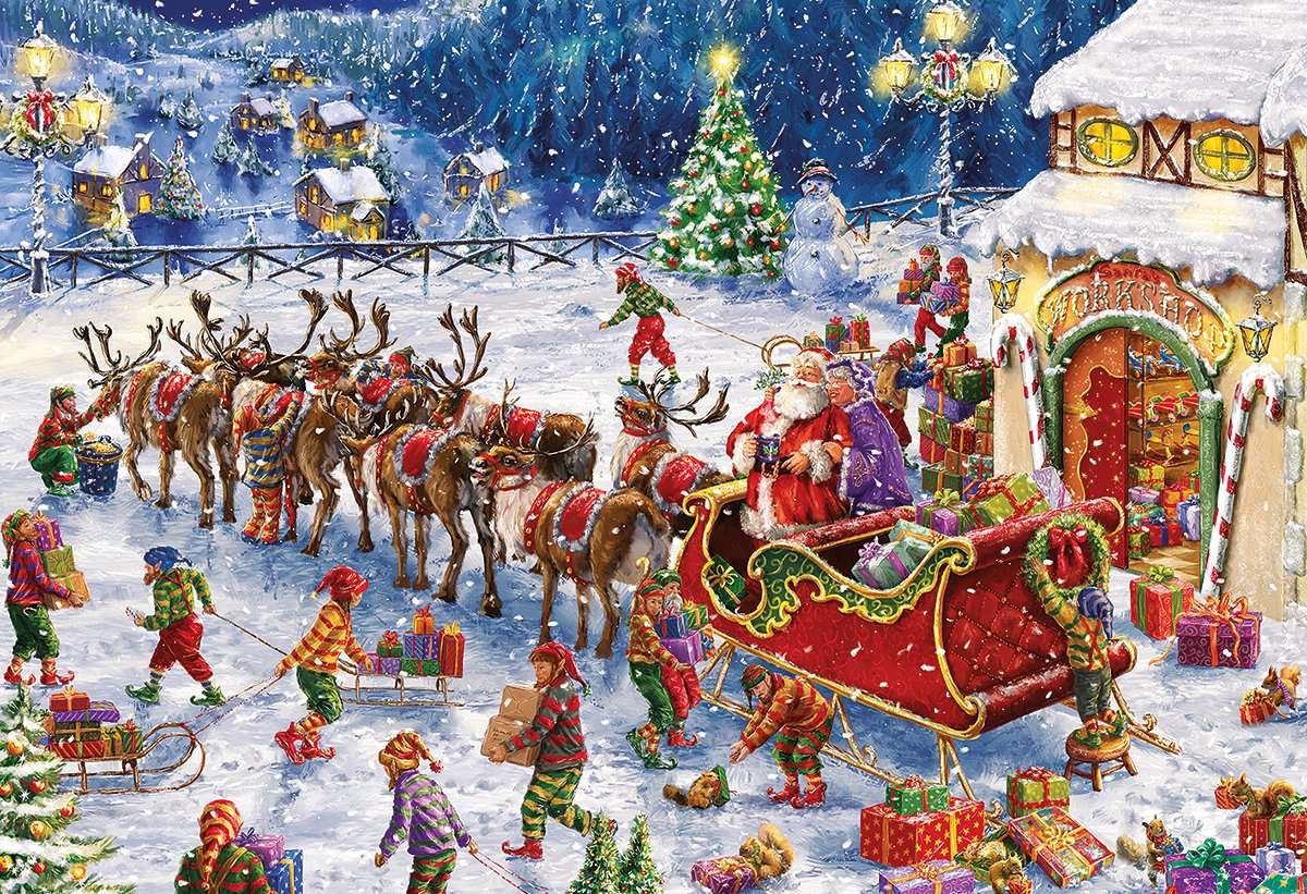 "Santa's Little Helpers" by  Marcello Corti Online-Puzzle