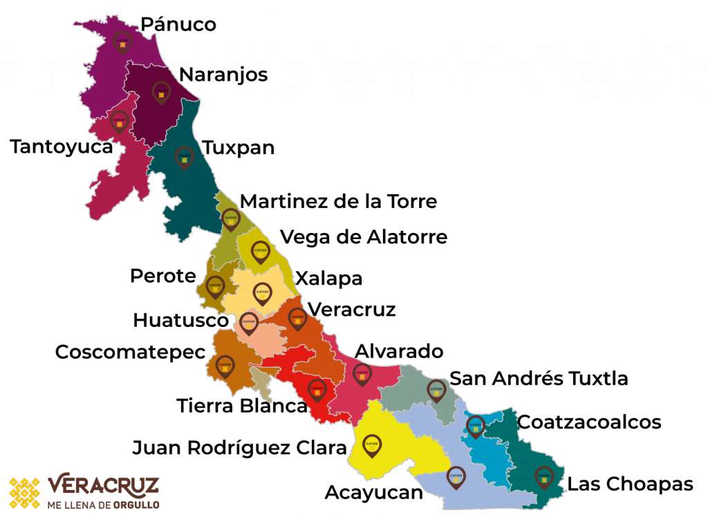 Veracruz térképe online puzzle