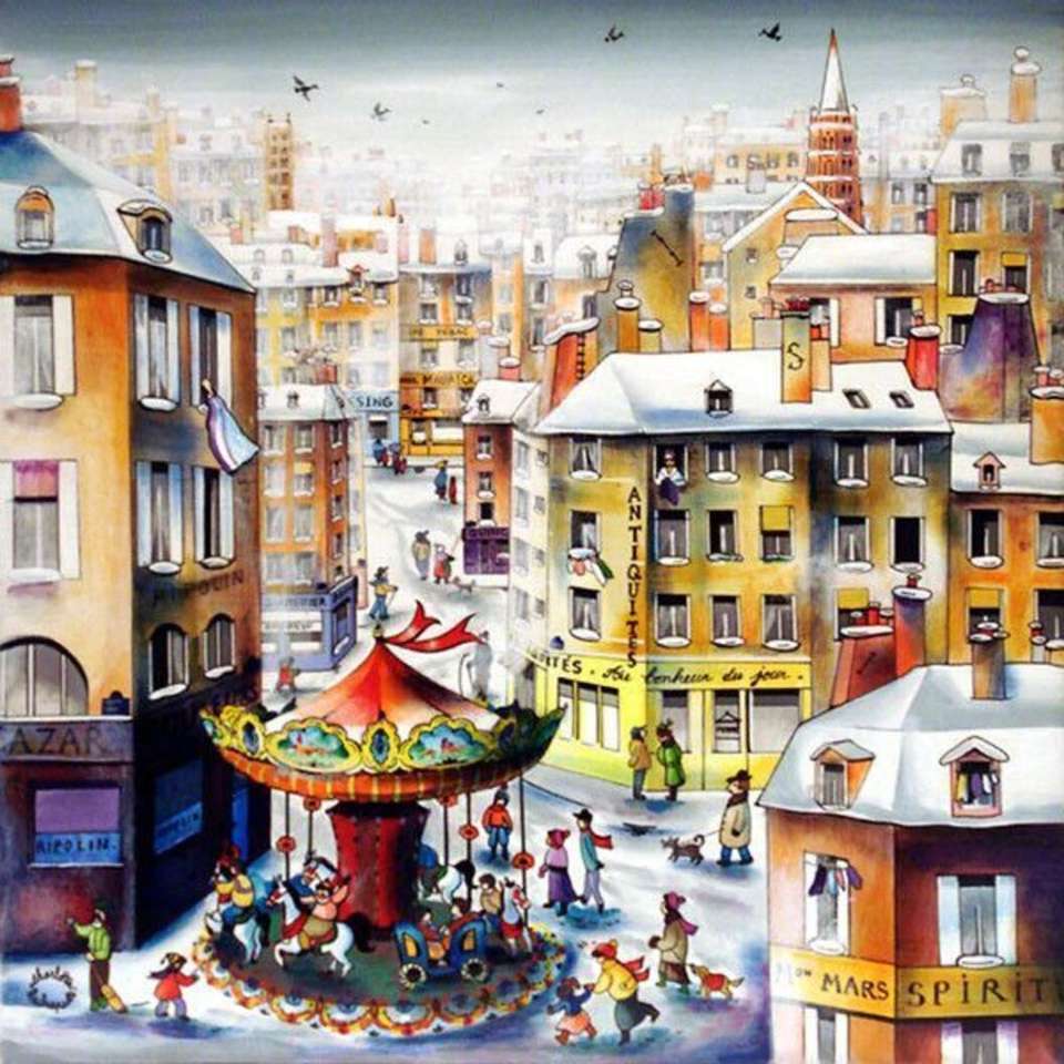 Party in the city (naif) jigsaw puzzle online