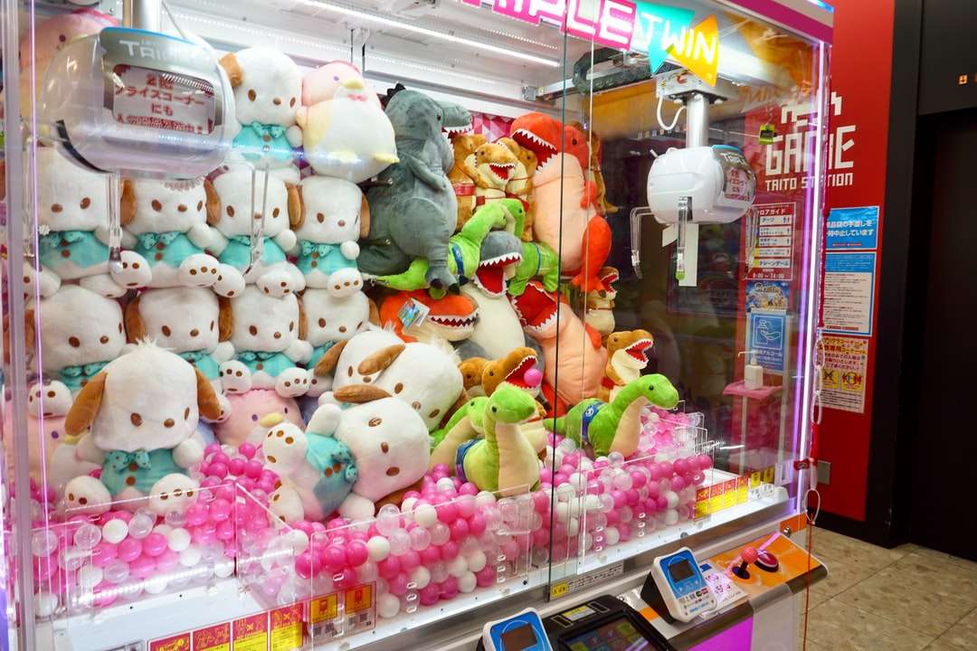 juguetes de peluche de oso blanco y rosa rompecabezas en línea
