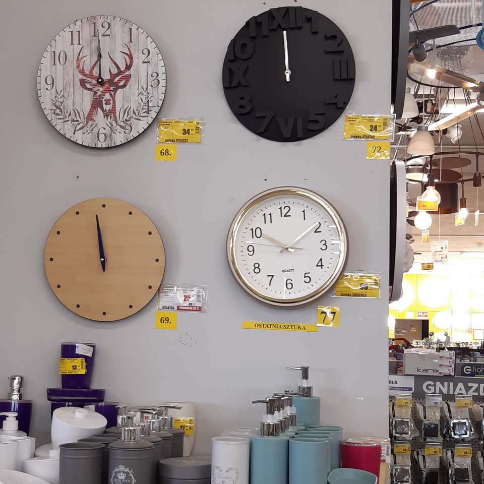 horloges dans le magasin puzzle en ligne