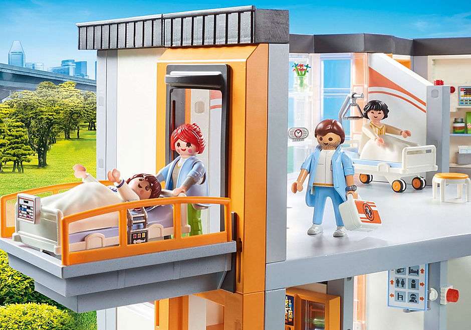 Playmobil- ziekenhuis met apparatuur legpuzzel online